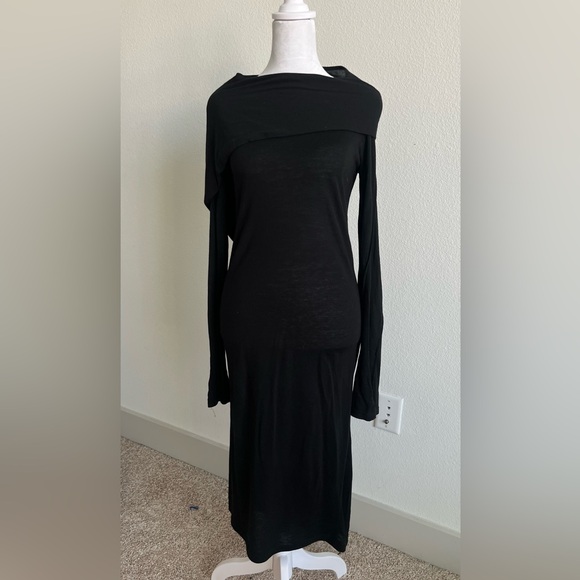 Ann Demeulemeester Dresses & Skirts - Ann Demeulemeester Black Wool blend Long Sleeve Dress